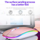 Souris Sans Fil Rechargeable 2.4GHz 1600DPI RGB Lumière Silencieuse Haute Vitesse - www.yonis-shop.com