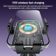 Support Téléphone Voiture À Ventouse Avec Pince Automatique Recharge Sans Fil 15 W Qi Rotation 360° - www.yonis-shop.com