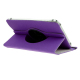 Housse universelle violette pour tablette 7 pouces vue de dos en position support inclinée - Yonis Y-heu57