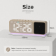 Réveil Bluetooth Avec Enceinte Sans Fil Veilleuse Multicolore Grand Écran LED Doubles Alarmes Et Date - www.yonis-shop.com