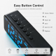 Réveil Bluetooth Avec Enceinte Sans Fil Veilleuse Multicolore Grand Écran LED Doubles Alarmes Et Date - www.yonis-shop.com