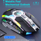 Souris Sans Fil Rechargeable Silencieuse Avec Lumières RGB Ergonomique USB Plug And Play - www.yonis-shop.com