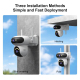 Caméra De Surveillance Extérieure Sans Fil WiFi Double Objectif 8MP Avec Suivi Humain Et Vision Nocturne Couleur