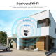 Caméra De Surveillance Extérieure Sans Fil WiFi Double Objectif 8MP Avec Suivi Humain Et Vision Nocturne Couleur