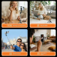 Perche À Selfie Bluetooth 3 En 1 Pour Streaming Avec Trépied Automatique Télécommande 10 m Et Format Pliable 16,8 cm - www.yo...