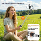 Perche À Selfie Bluetooth 3 En 1 Pour Streaming Avec Trépied Automatique Télécommande 10 m Et Format Pliable 16,8 cm - www.yo...