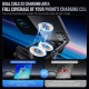Support Voiture Chargeur Sans Fil 15W À Double Bobine Rotation 90° Pinces Automatiques 142 À 170mm Écran Pliable - www.yonis-...