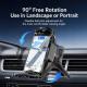 Support De Téléphone Voiture Chargeur Sans Fil 15W À Pince Automatique Rotation 360° Pour Grille D’Aération - www.yonis-shop.com