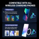 Support De Téléphone Voiture Magnétique Avec Chargeur Sans Fil 25 W Refroidi Pour Grille D’Aération Éclairage RGB Protection ...