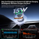 Support Téléphone Pour Voiture À Grille D’Aération Charge Sans Fil Magnétique 15 W Aimants Puissants Rotation 360° - www.yoni...
