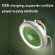 Mini Ventilateur De Bureau Pliable Pour Camping USB Rechargeable 1200mAh Silencieux Avec Oscillation À 180° - www.yonis-shop.com