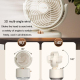 Ventilateur Rafraîchisseur D’Air De Bureau Portable Avec Humidification Oscillation 3D Et Batterie 1800 mAh - www.yonis-shop.com
