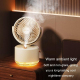 Ventilateur Rafraîchisseur D’Air De Bureau Portable Avec Humidification Oscillation 3D Et Batterie 1800 mAh - www.yonis-shop.com