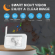 Babyphone Camera Sans Fil 4.5 Pouces Vision Nocturne Sécurité Bébé Interphone Alarme Température et Alimentation - www.yonis-...