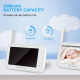 Babyphone Camera Sans Fil 4.5 Pouces Vision Nocturne Sécurité Bébé Interphone Alarme Température et Alimentation - www.yonis-...