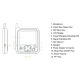 Babyphone Camera Écran LCD 3.2 Pouces Vision Nocturne Moniteur Température 8 Berceuses - www.yonis-shop.com