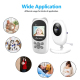 Babyphone Camera Écran LCD 2.4 Pouces Vision Nocturne Intercom Bidirectionnel Longue Portée Sécurité Assurée - www.yonis-shop...