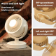 Ventilateur De Table Rechargeable USB Portable Avec Lampe Magnétique À Lumière Chaude 3 Vitesses Pour Bureau - www.yonis-shop...