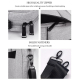Sacoche Ordinateur Portable Étanche Résistante Avec Grande Capacité Et Bandoulière Amovible Pour Laptop 15.6 Pouces Grise - w...