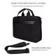 Sacoche Ordinateur Portable Étanche Résistante Avec Grande Capacité Et Bandoulière Amovible Pour Laptop 15.6 Pouces Grise - w...