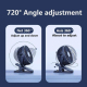 Mini Ventilateur USB De Bureau Et À Clip Blanc 3 Vitesses Rotation À 360° Moteur Puissant Rechargeable Par USB - www.yonis-sh...