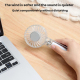 Ventilateur Portable USB À Main Transparent 3 Vitesses Batterie 1200 mAh Rechargeable Type C Silencieux - www.yonis-shop.com