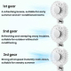 Ventilateur Portable USB À Main Transparent 3 Vitesses Batterie 1200 mAh Rechargeable Type C Silencieux - www.yonis-shop.com