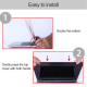 Sacoche Ordinateur Portable Antichoc Transparent Protection Complète Design Mince Ultra Léger Dissipation Chaleur Accélérée -...