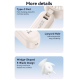 Mini Ventilateur Portable Pliable À Main Et De Bureau Avec Affichage Numérique 5 Vitesses Et Batterie 1200 mAh - www.yonis-sh...