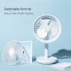 Ventilateur De Bureau USB Rechargeable Pour Dortoir Et Bureau 3 Vitesses Batterie 4000 mAh Autonomie 3 À 12 Heures - www.yoni...