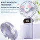 Ventilateur Portable Pliable À Main Avec Refroidissement En 3 Secondes Affichage LED 5 Vitesses Et Batterie 1200 mAh - www.yo...