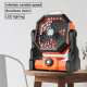 Ventilateur Portable Rechargeable USB Pour Camping Avec Lampe LED Batterie 5200 mAh 4 Vitesses 26 dB - www.yonis-shop.com