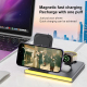 Chargeur Sans Fil Magnétique Pliable 4 en 1 avec Lumière d'Ambiance Charge Simultanée de 3 Appareils - www.yonis-shop.com