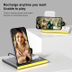 Chargeur Sans Fil Magnétique Pliable 4 en 1 avec Lumière d'Ambiance Charge Simultanée de 3 Appareils - www.yonis-shop.com