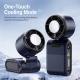 Ventilateur De Poche Portable Avec Refroidissement Instantané 5 Vitesses Écran Numérique Rechargeable USB-C 125 g - www.yonis...