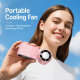 Ventilateur De Poche Portable Avec Refroidissement Instantané 5 Vitesses Écran Numérique Rechargeable USB-C 125 g - www.yonis...