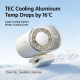 Ventilateur Portable À Pince Avec Refroidissement Semi Conducteur 199 Vitesses Écran LED Silencieux Recharge USB Type C - www...