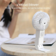 Ventilateur Électrique Portable À Tour De Cou Mains Libres 3 Vitesses Pliable Avec Support De Bureau - www.yonis-shop.com