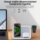 Chargeur Sans Fil 3-en-1 MagSafe Pliable Avec Miroir Maquillage LED Et Veilleuse - www.yonis-shop.com