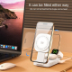 Chargeur Sans Fil 3 En 1 MagSafe Magnétique Avec Lumière LED Compact Et Sécurisé - www.yonis-shop.com