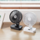 Ventilateur De Bureau Portable Oscillant 4 Vitesses Batterie 4000 mAh Écran LED Recharge USB C - www.yonis-shop.com