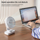 Ventilateur De Bureau Portable Oscillant 4 Vitesses Batterie 4000 mAh Écran LED Recharge USB C - www.yonis-shop.com