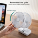 Ventilateur De Bureau Portable Oscillant 4 Vitesses Batterie 4000 mAh Écran LED Recharge USB C - www.yonis-shop.com