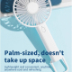 Ventilateur Portable Rechargeable À Main Et De Bureau À Suspendre Silencieux 3 Vitesses Batterie 1200 mAh USB Type C - www.yo...
