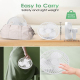 Ventilateur De Camping Portable Rechargeable Avec Lampe LED 4 Vitesses Silencieux Batterie 2600 mAh USB Type-C - www.yonis-sh...