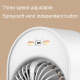 Ventilateur Rafraîchisseur D’Air De Bureau USB Portable Avec Brumisateur Ultrasonique Réservoir 180 Ml Et 3 Vitesses - www.yo...