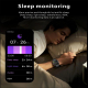 Montre Connectée Écran Couleur 1.96 Pouces Bracelet Cuir Bluetooth Appel Étanche 3ATM Moniteur Cardiaque - www.yonis-shop.com