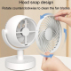 Ventilateur De Circulation D’Air À Batterie Pour Bureau Silencieux 4000 mAh Moteur Brushless Rotation 115° Trois Vitesses - w...