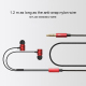 Écouteurs Intra-Auriculaires Kit Mains Libres Micro Universel iPhone Samsung Huawei Smartphone Tablette Rouge - www.yonis-sho...