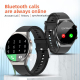 Montre Connectée Écran Couleur 1.32 Pouces Appel Bluetooth ECG Cardiofréquencemètre Surveillance Sommeil Sport Multilingue - ...